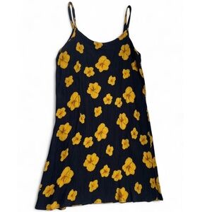 Vintage Tropical Flower Swim Suit Cover Up Dress